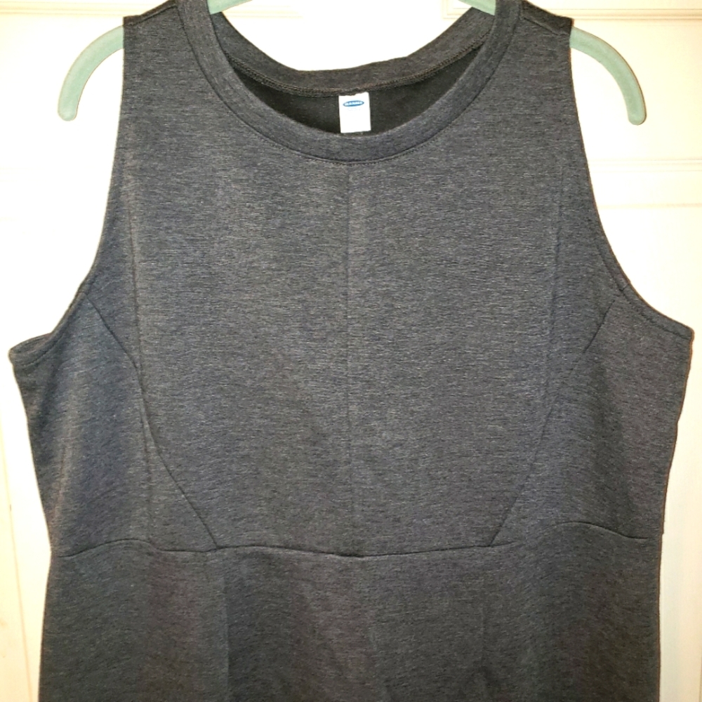 Old Navy Sleeveless Knit Sheath in Charcoal